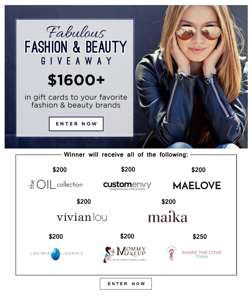 Fashion and Beauty Giveaway Images 9-12 - Go Brand Win